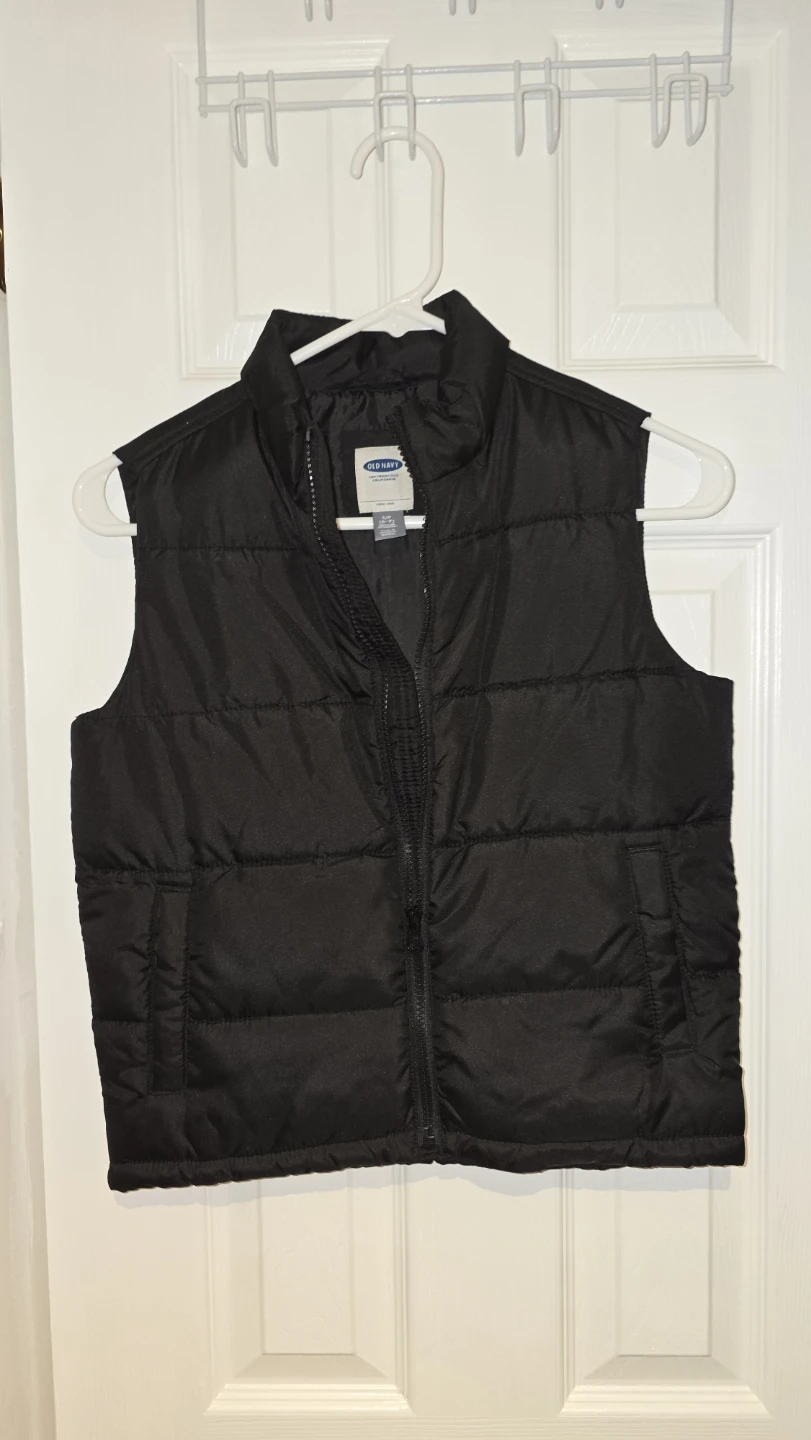 Old Navy Black Quilted Puffer Vest