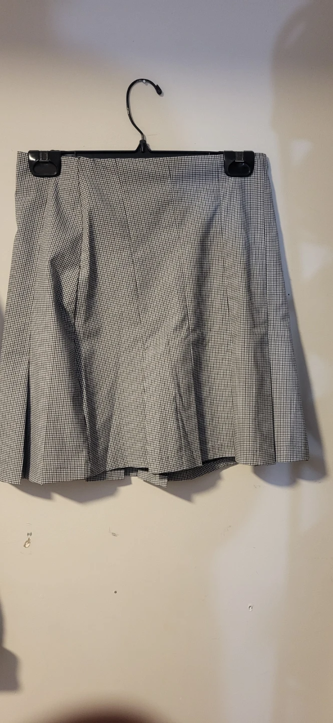 Suzy Black and White Plaid Skirt