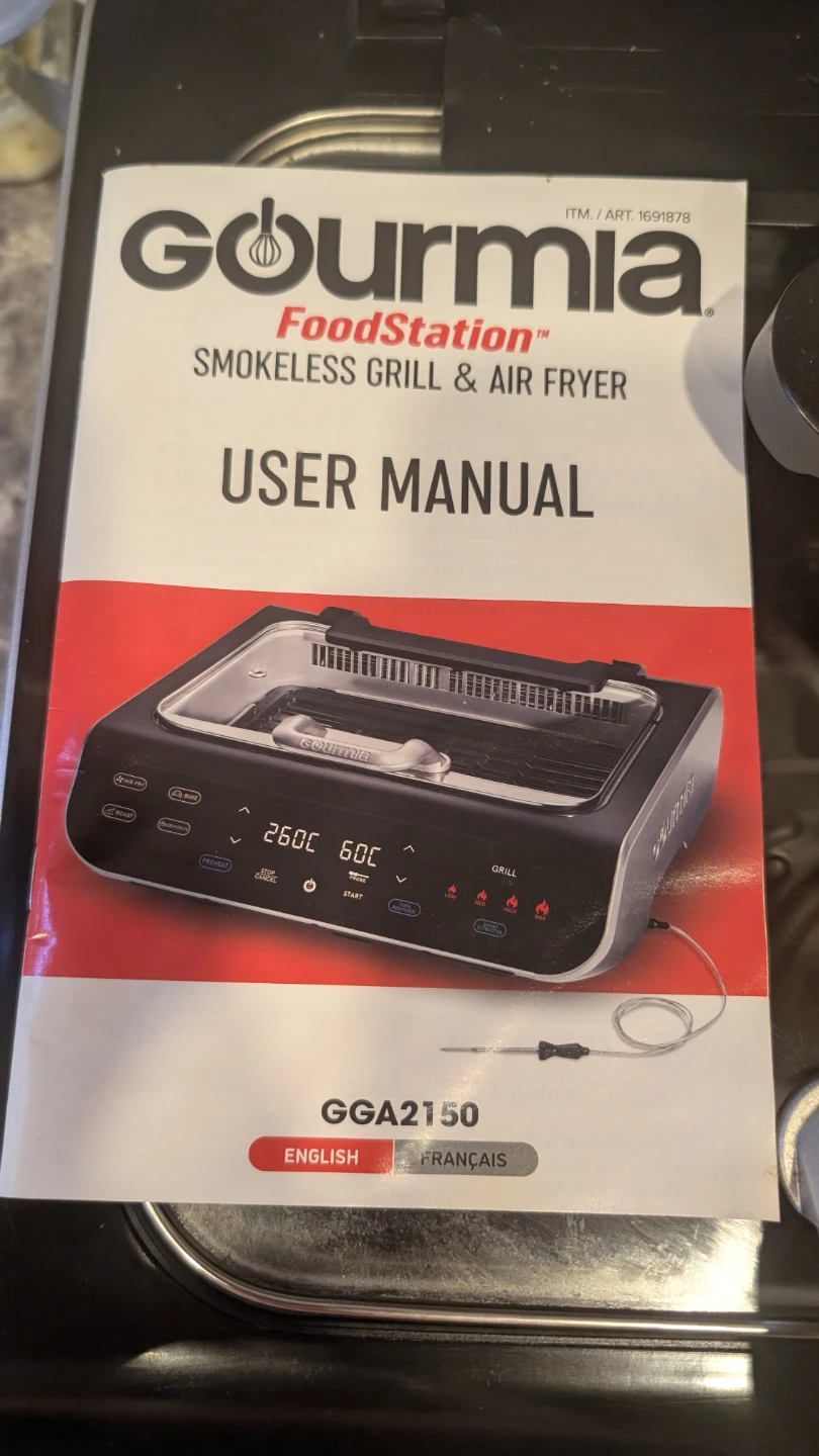 Gourmia FoodStation Smokeless Grill & Air Fryer - photo 4
