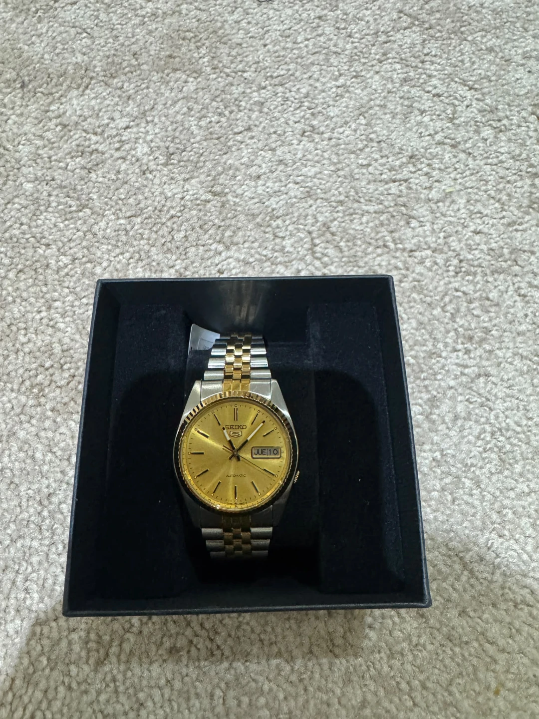 Seiko 5 Automatic Gold Tone Two-Tone Watch