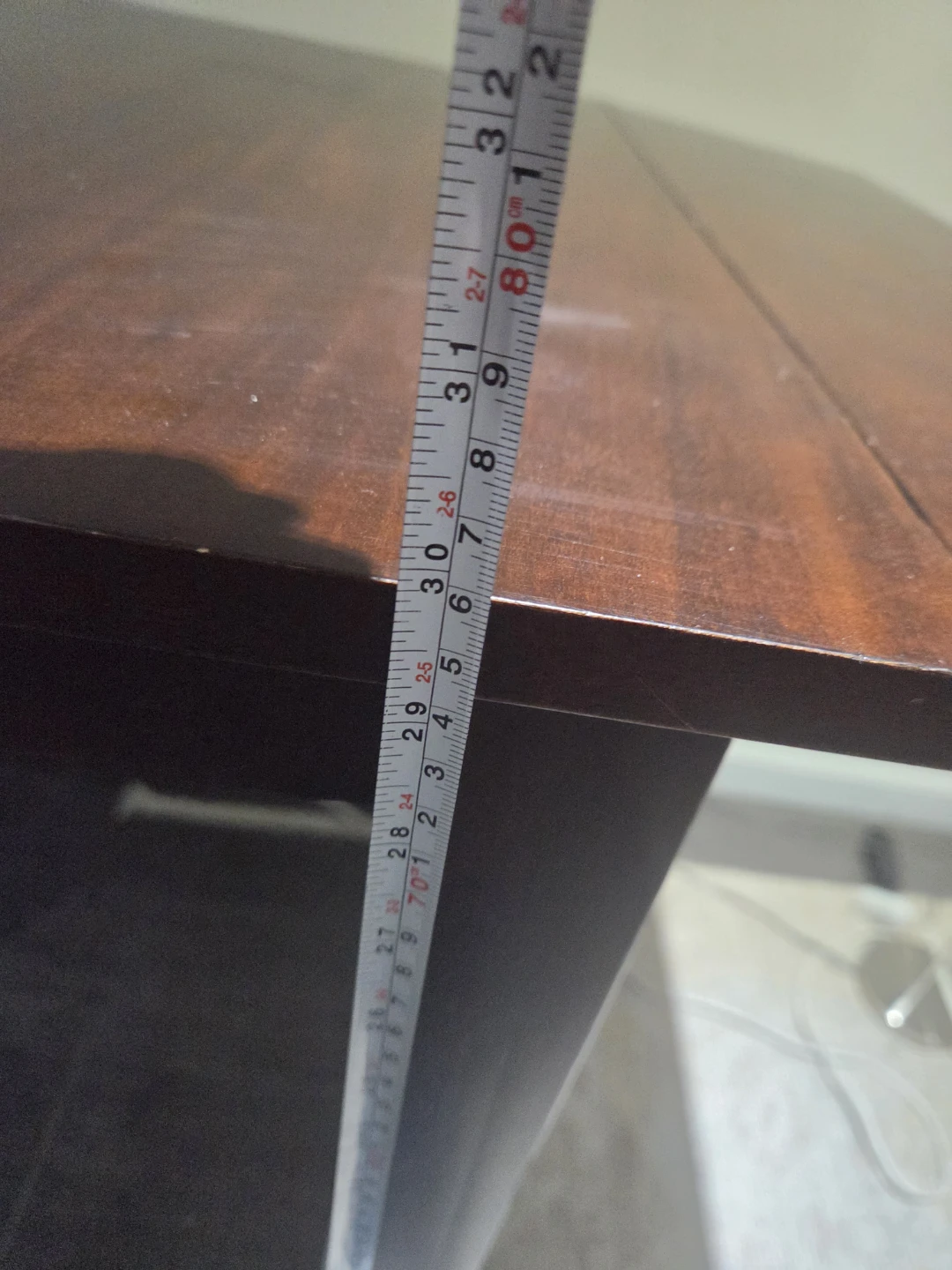 Dark Wood Drop Leaf Table - photo 4