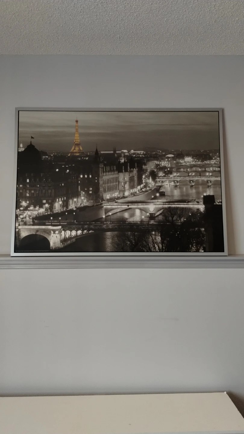 Paris Night Skyline Wall Art Print - photo 2