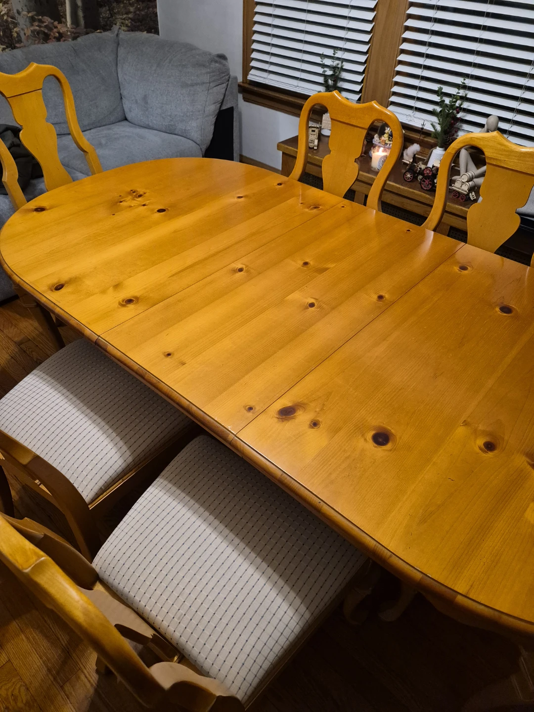 Wooden Dining Table and Chairs Set - photo 2