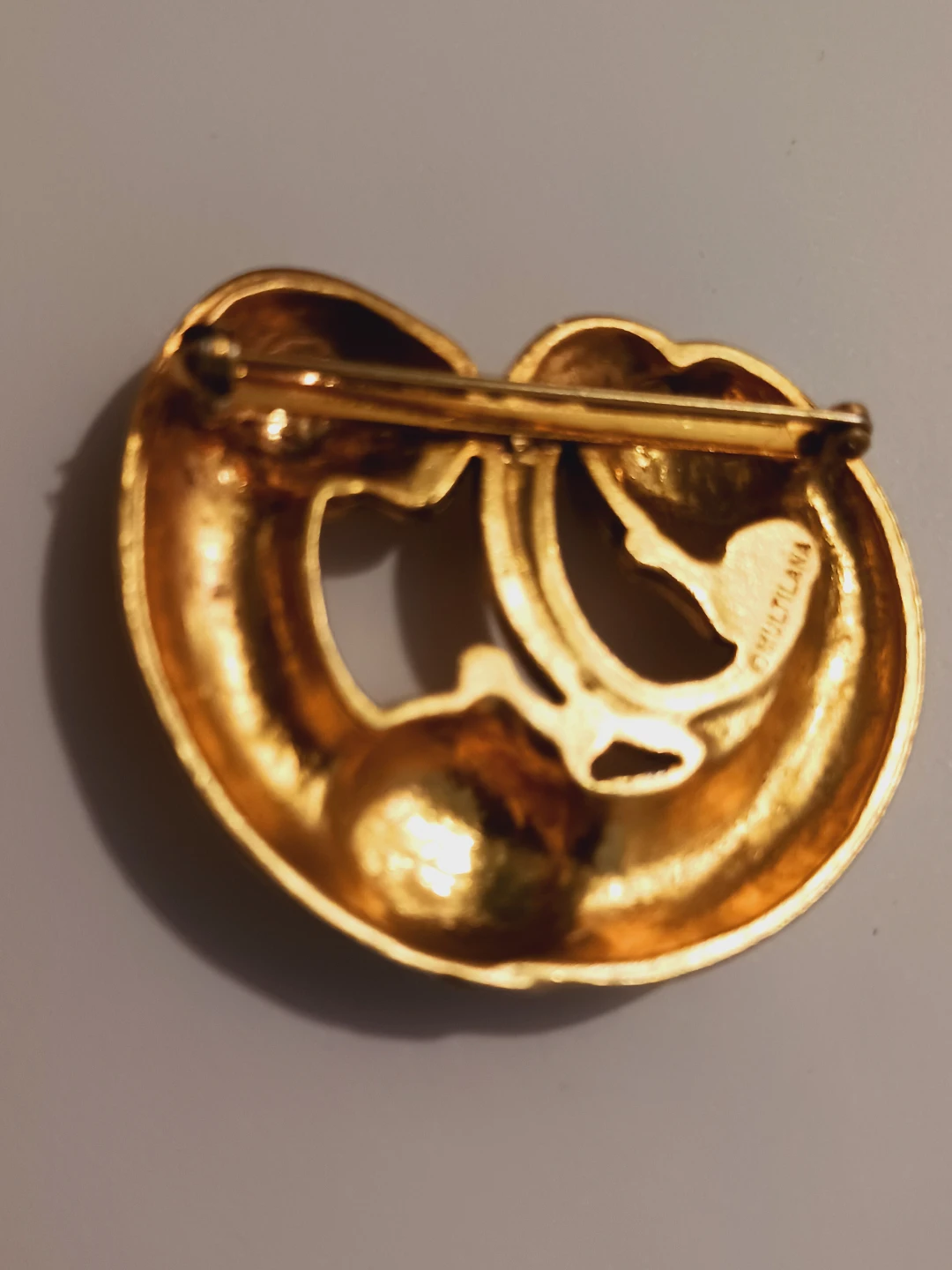 24K GOLD PLATED SCYTHIAN PANTHER BROOCH - photo 4