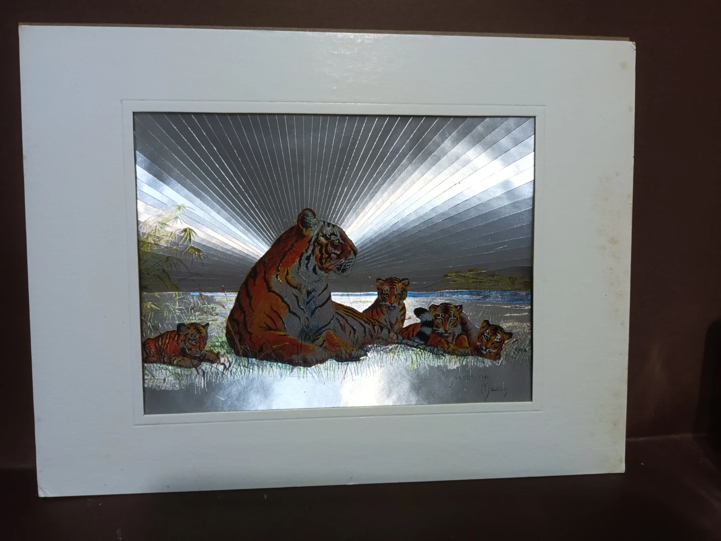 Josephine Marsh Tiger Print Metal Art