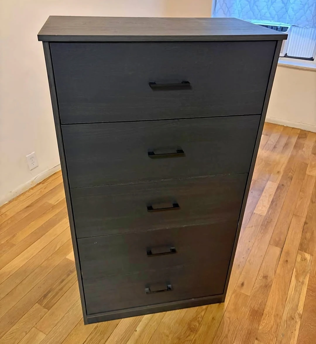 5-Drawer Dresser in Dark Charcoal