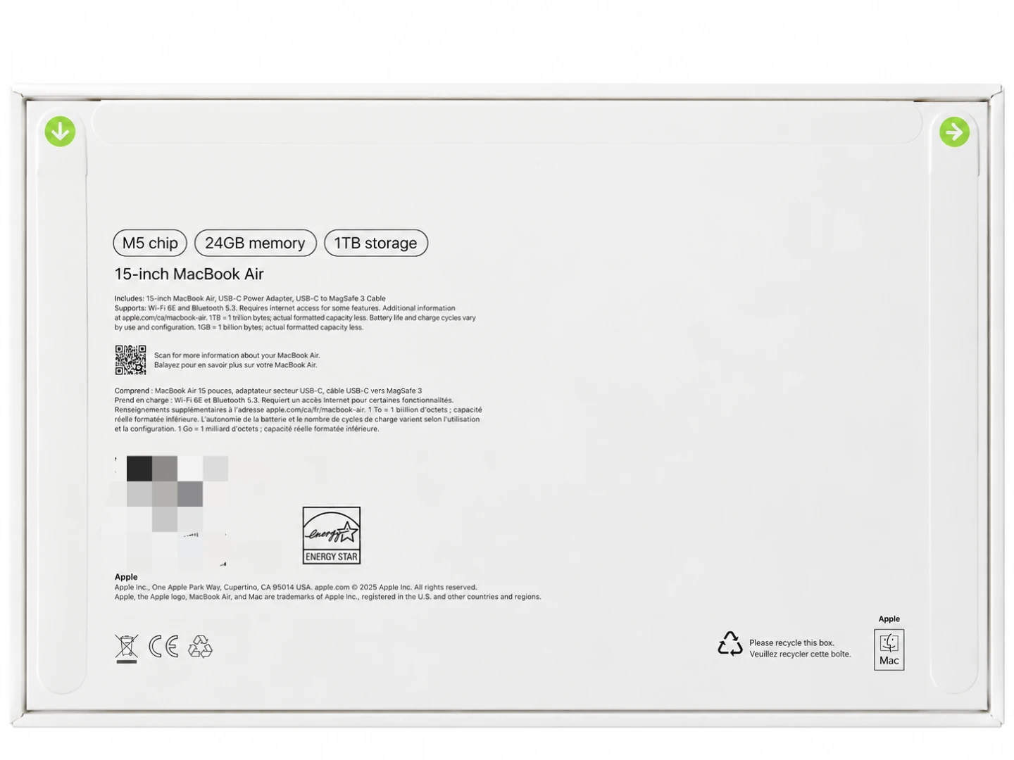 Brand New Apple 15-inch MacBook Air M5 24GB 1TB Midnight - photo 2