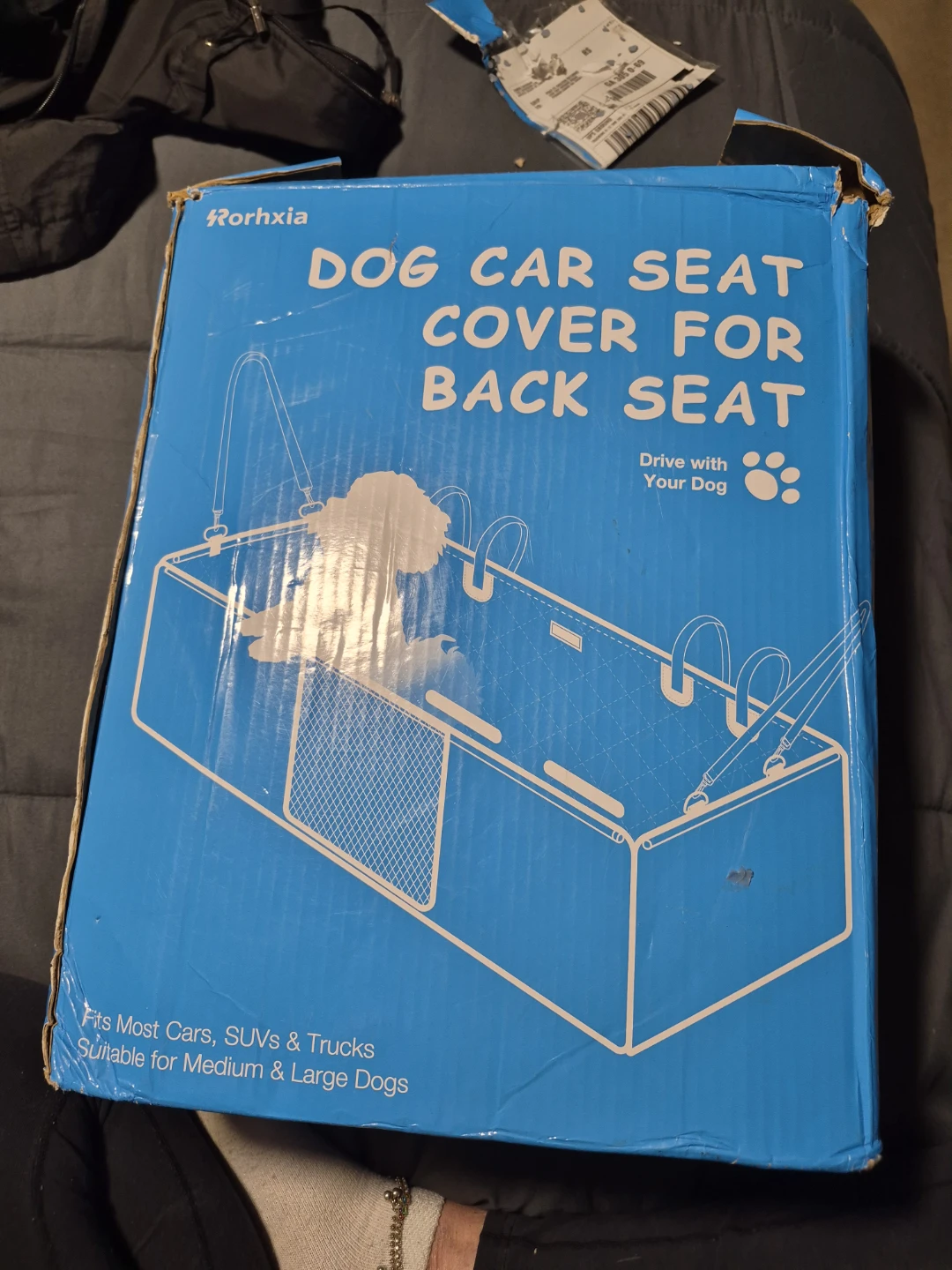 Rorhxia Dog Car Seat Cover for Back Seat