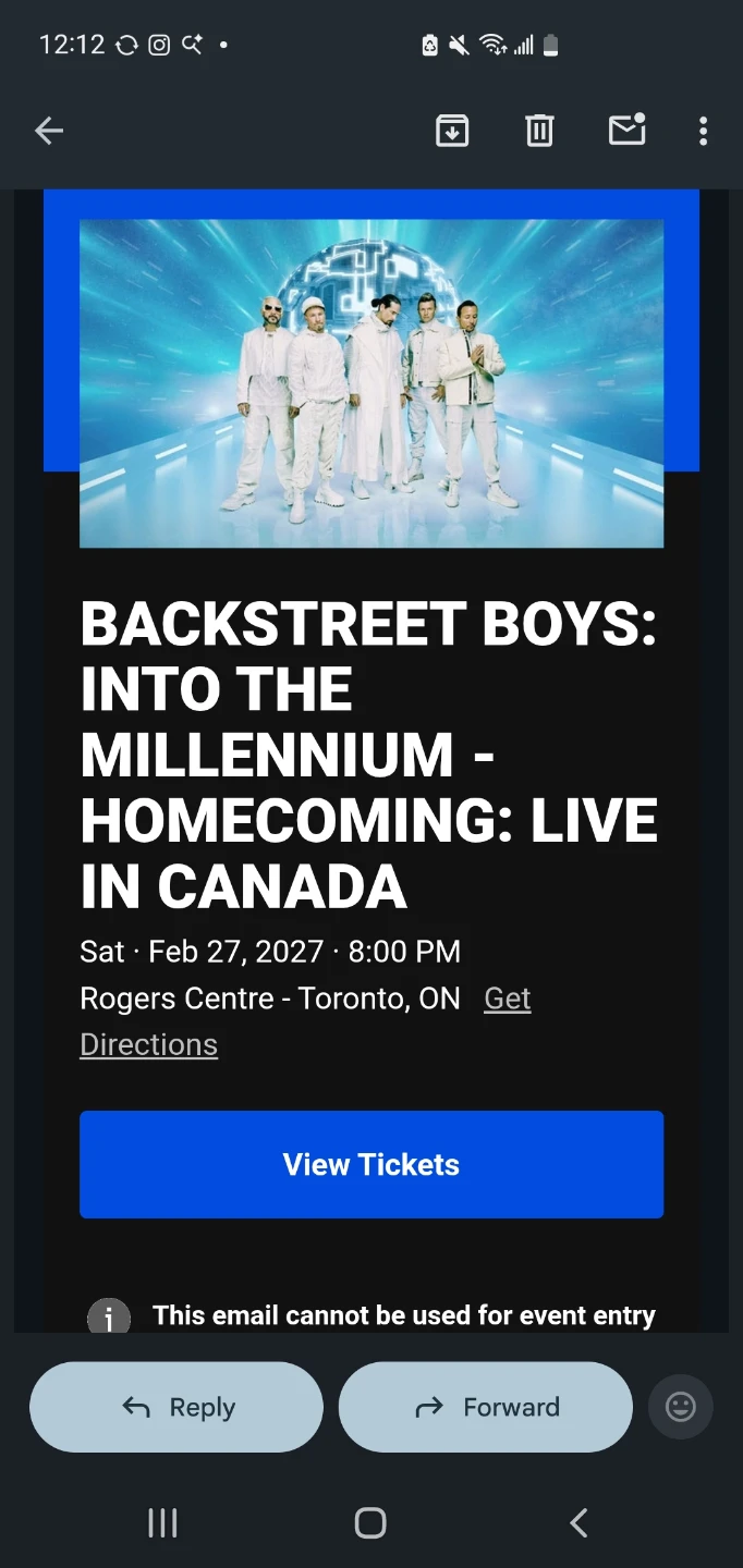 Backstreet Boys Live in Toronto Feb 27 2027