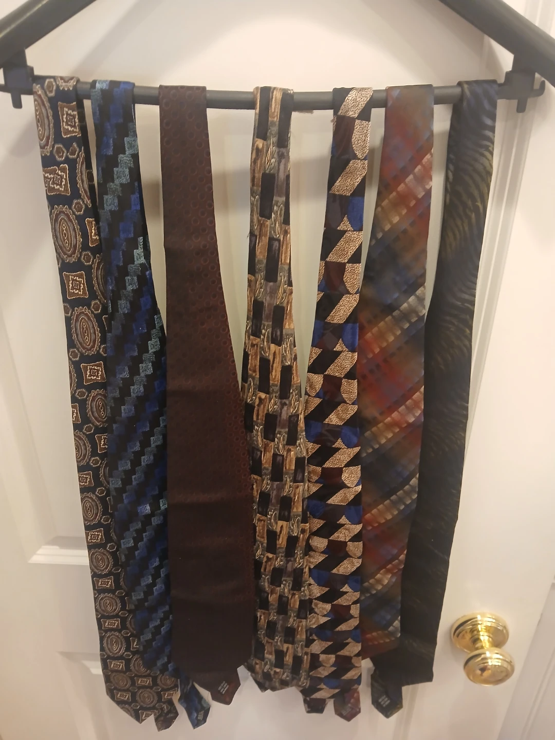 Assorted collection of patterned neckties - photo 4