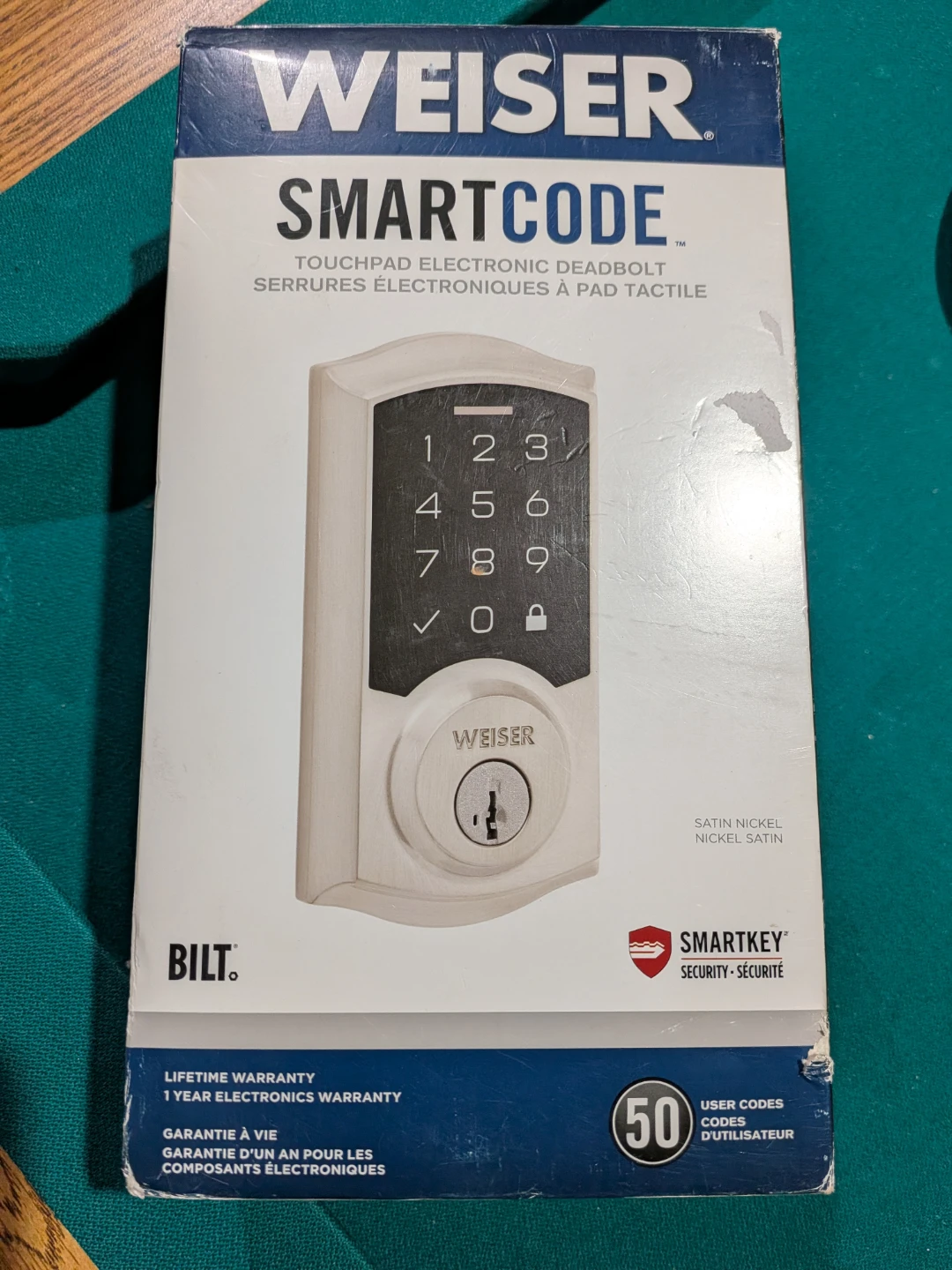 Weiser SmartCode Electronic Deadbolt(Brand New)