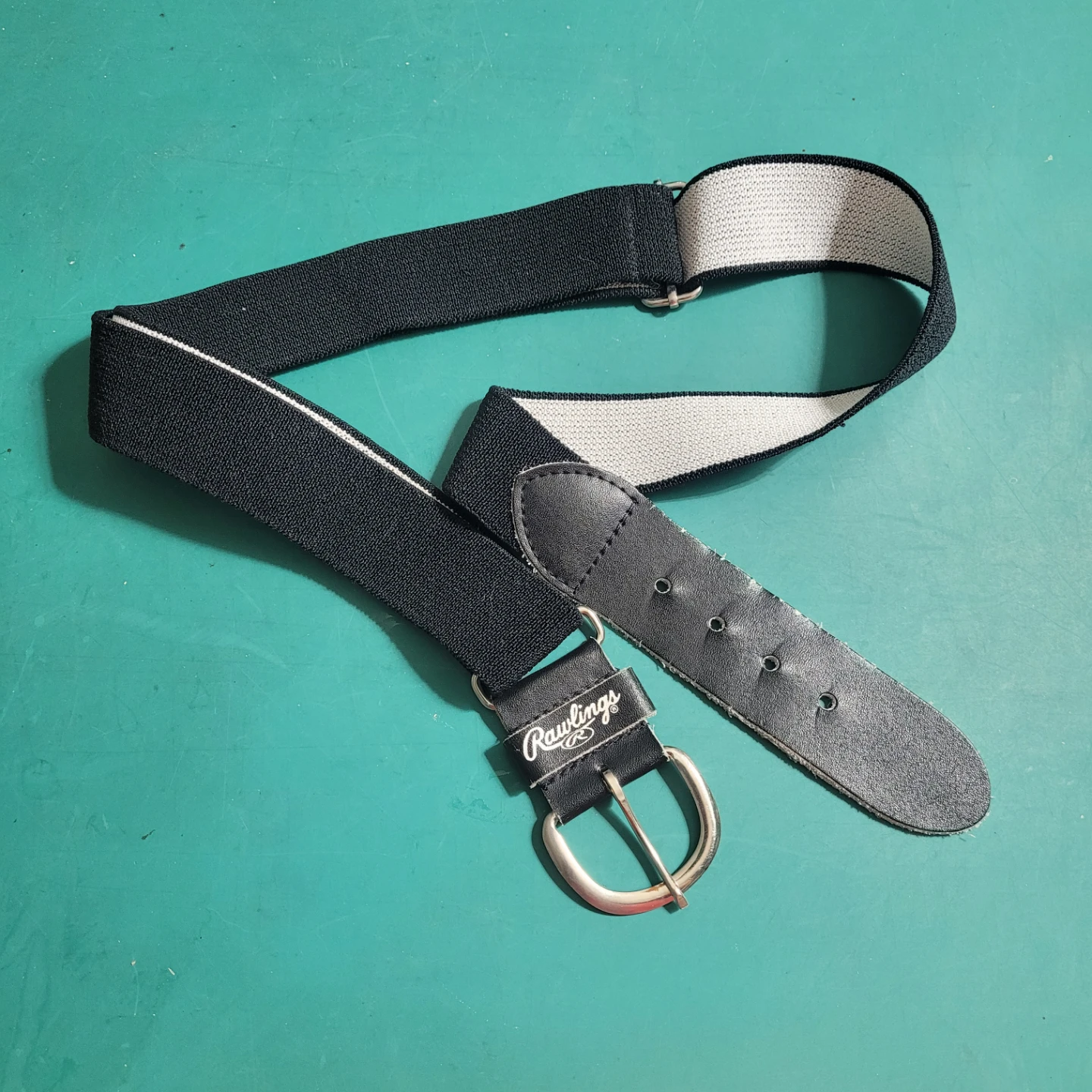 Rawlings Black Elastic Belt - Adjustable One Size Fits All