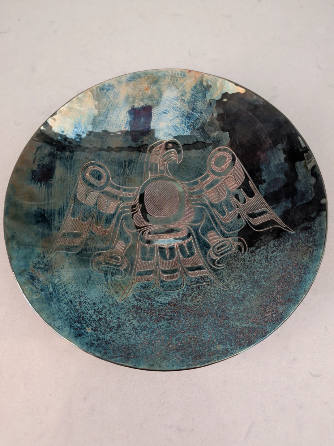 V. Alfred Indigenous Art Eagle Platter
