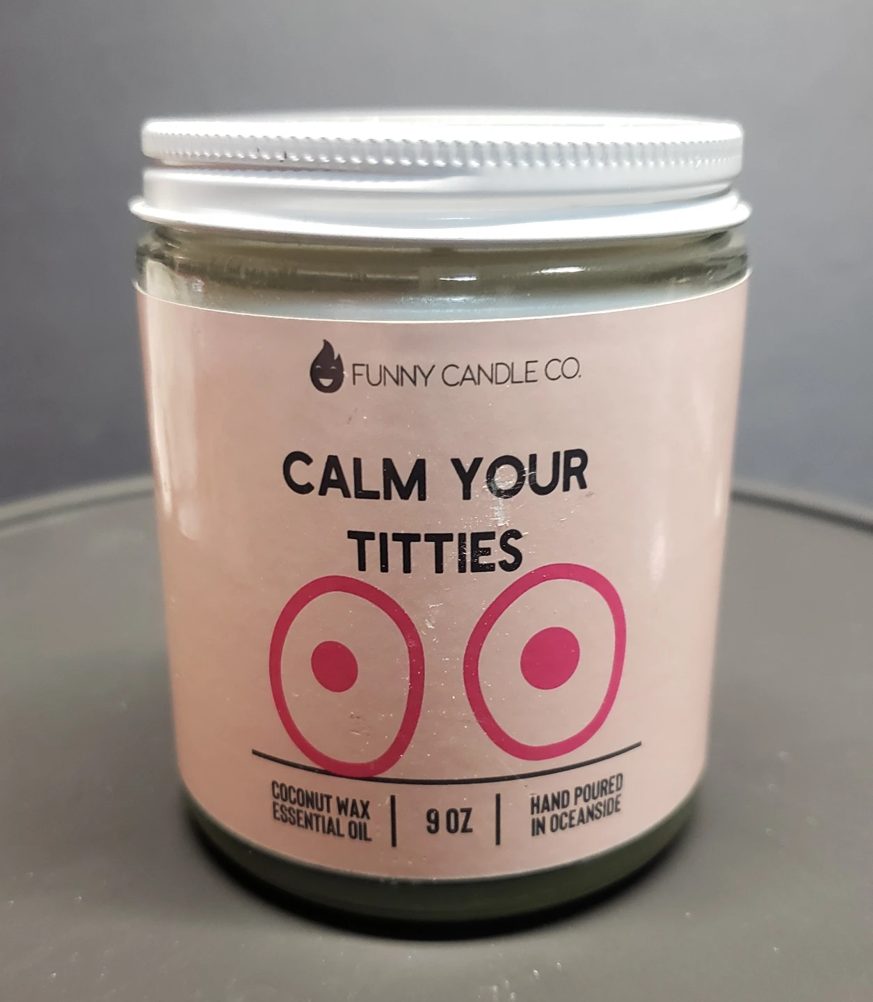 Funny Candles Calm Your Titties