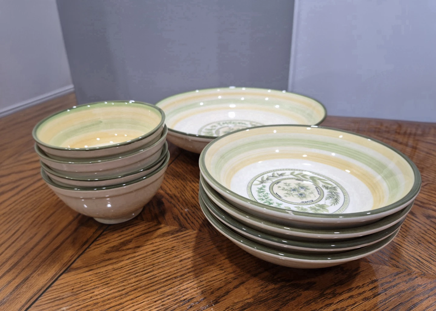 Vintage Italian Ceramic Pasta Set - Tre-Ci Italy (9 Pieces) - photo 2