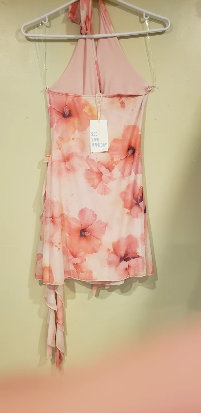 See You Monday Floral Halter Dress - photo 3