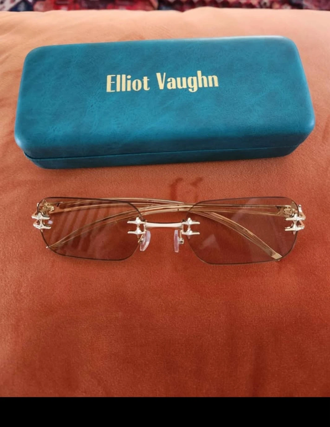 Elliot Vaughn Monaco Metal Rimless Sunglasses