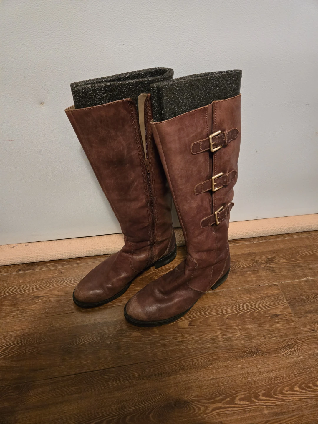 Ecco Leather Knee-High Boots