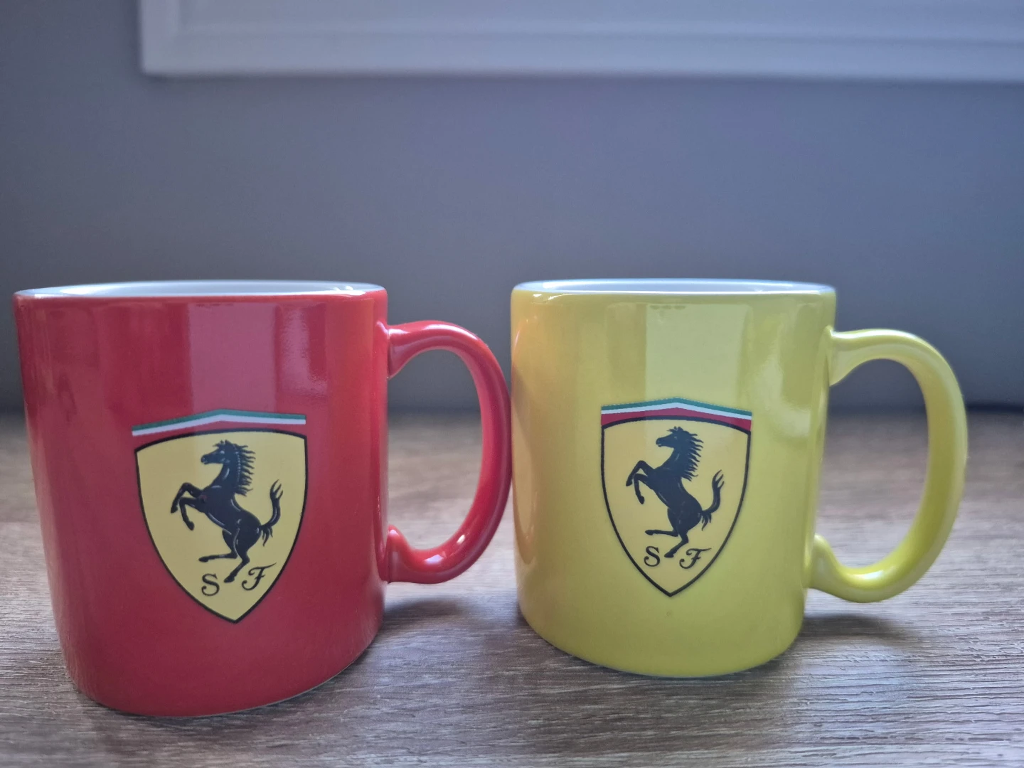 Ferrari Scuderia Espresso Cups (Pair) - Red & Yellow