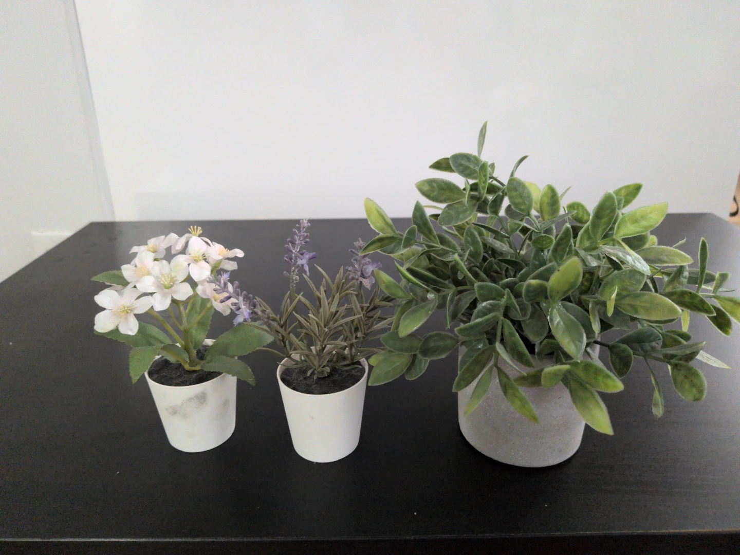 Set of 3 Artificial Potted Plants