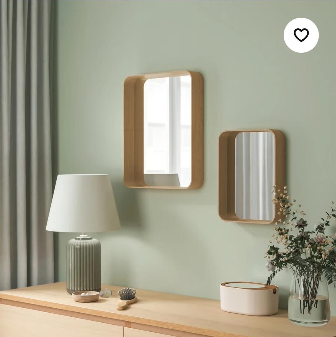 DVÄRGSYREN Mirror, oak veneer, 11x14 ½ " - photo 4
