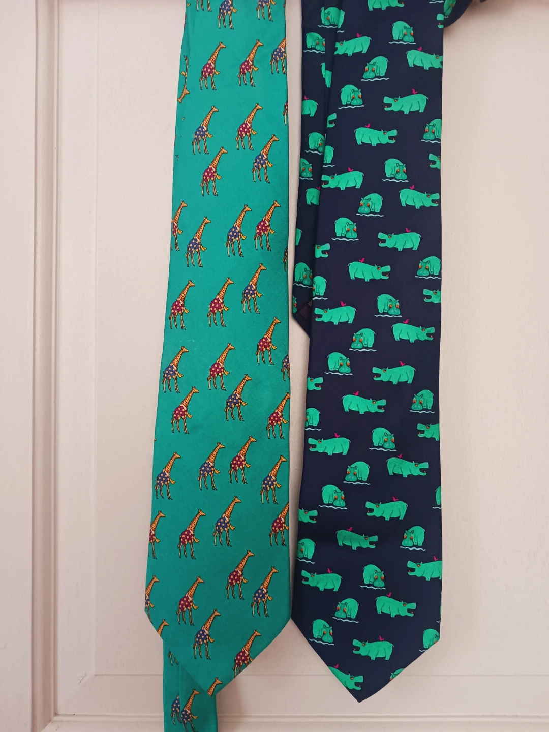 Brooks Brothers Silk Neckties - Giraffe and Hippo Print