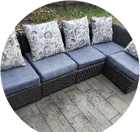 Modular Wicker Patio Furniture Set