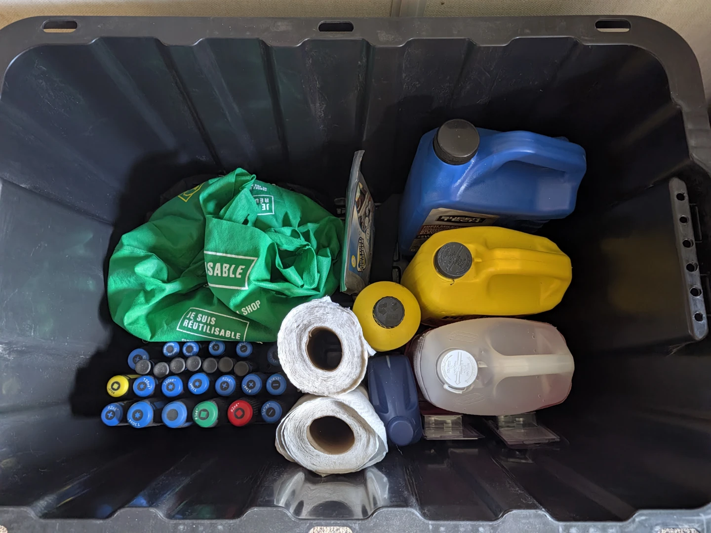 car fluids + tools