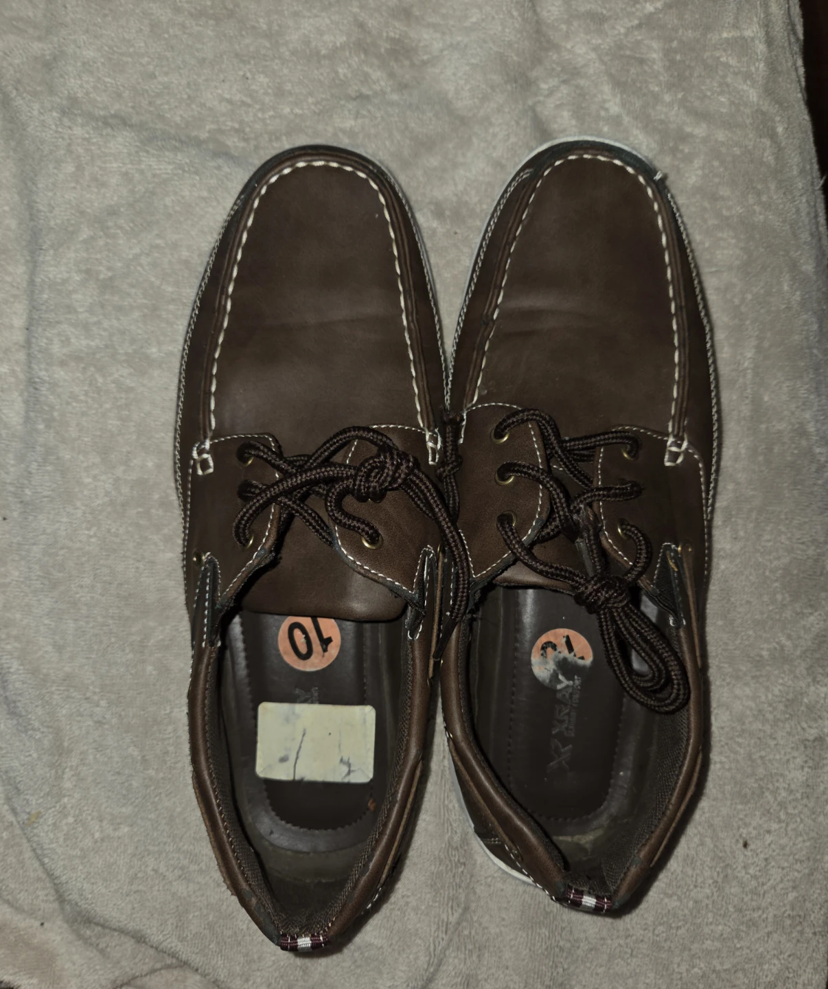 X-Ray Brown Comfort Moccasin Loafers in a Men's 10