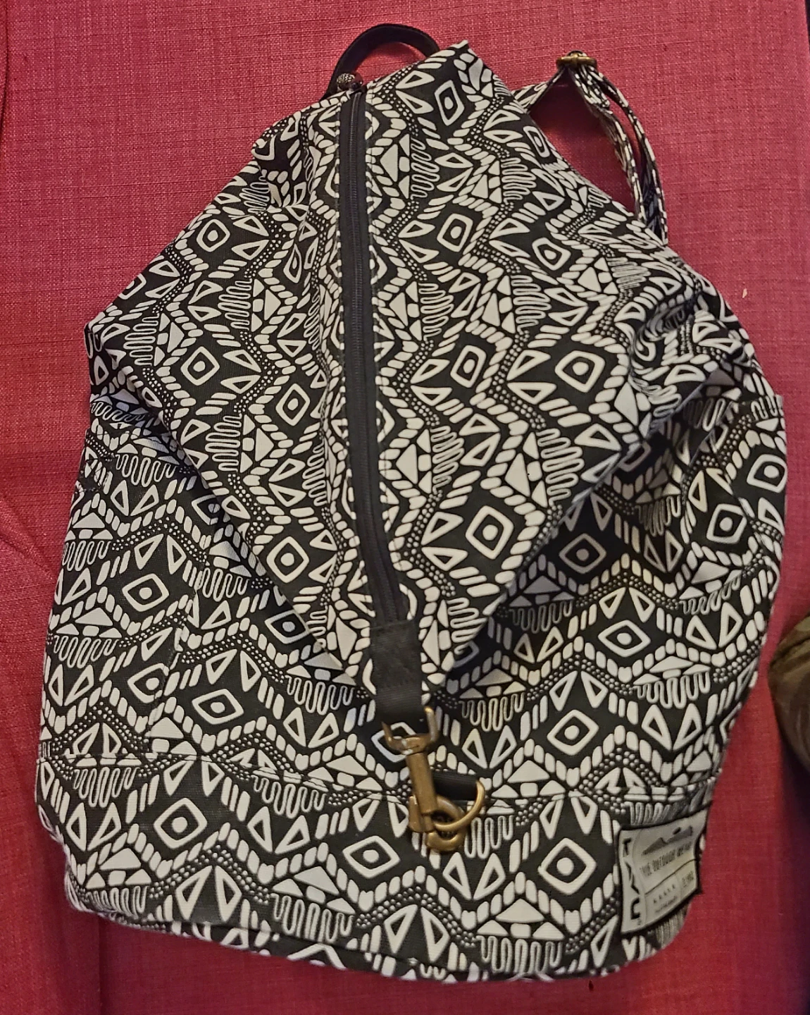 Kavu Rope Bag Black and White