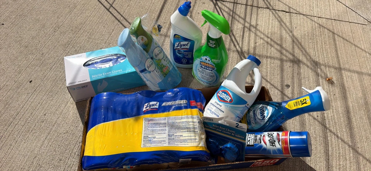 Assorted Household Cleaning Supplies Bundle