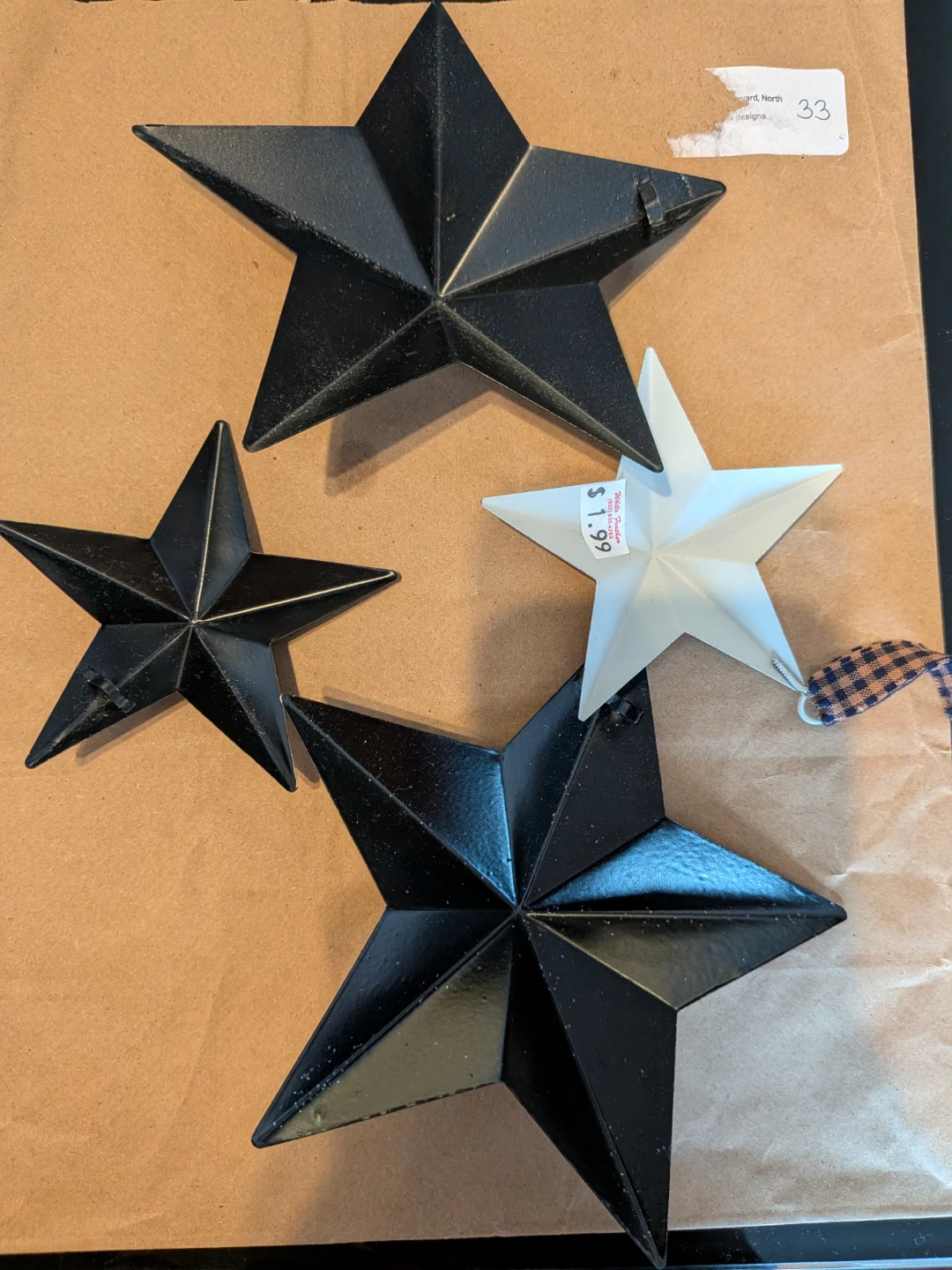FREE Set of 4 Metal Star Wall Decorations - photo 2