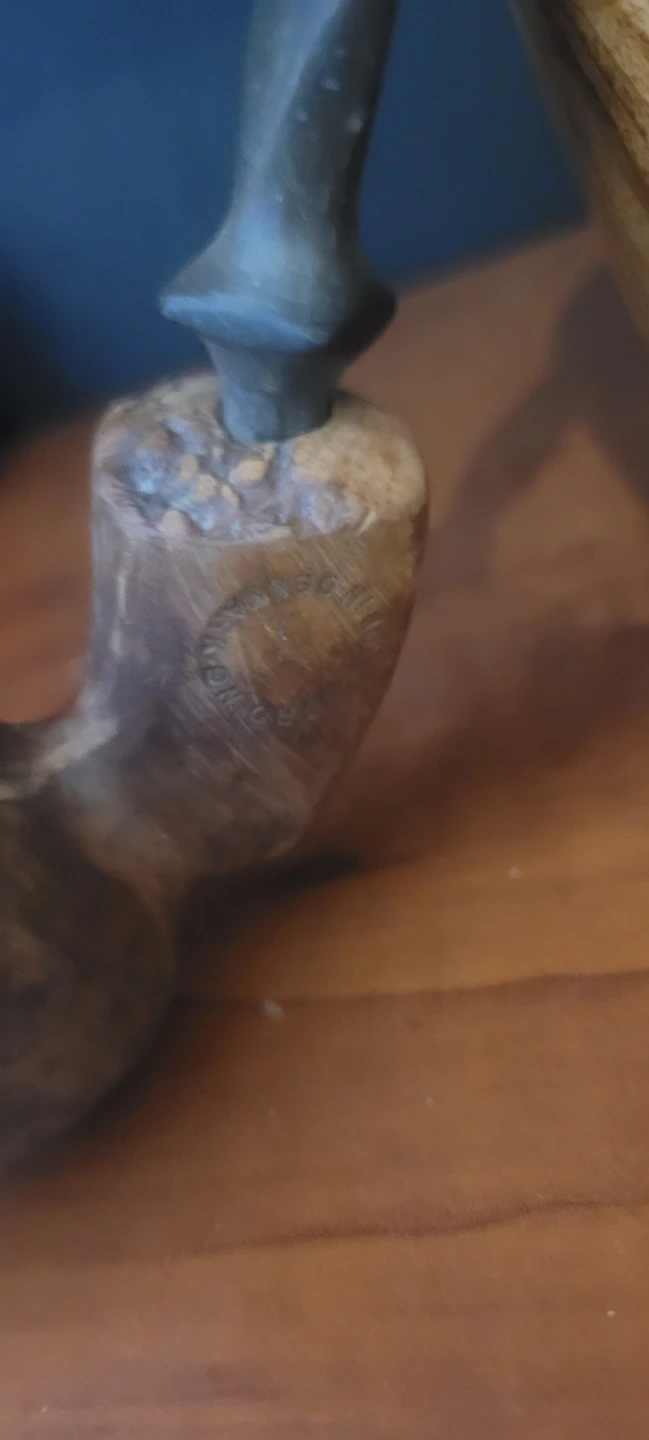 VERY OLD DENMARK HAND CARVED PIPE - photo 3