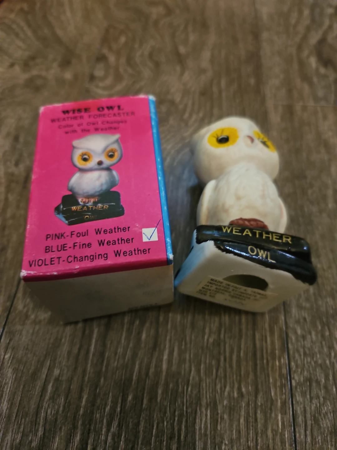Vintage Wise Owl Weather Forecaster with Box - photo 2
