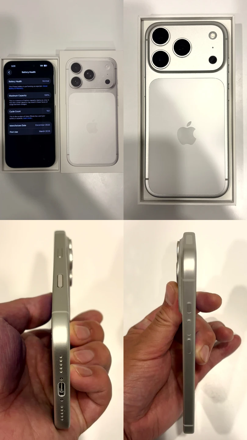 📱 iPhone 17 Pro 256GB Silver – 100% Battery Health