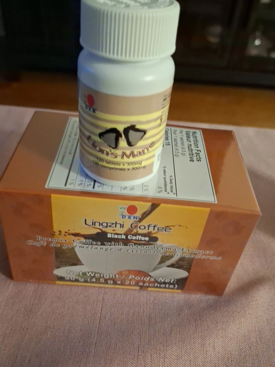 DXN Lingzhi Black Coffee and Lion's Mane Tablets