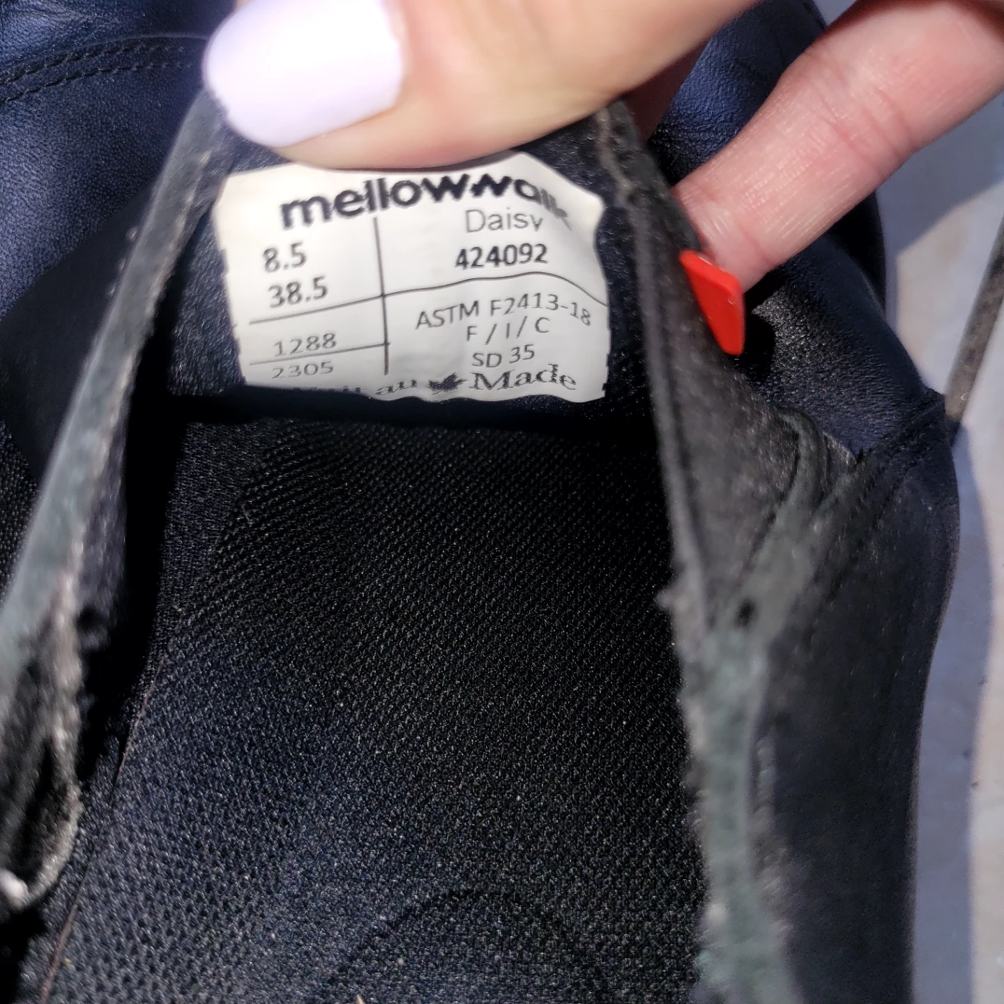 Mellow Walk Daisy Slip-Resistant Safety Shoes Size 8.5 - photo 4