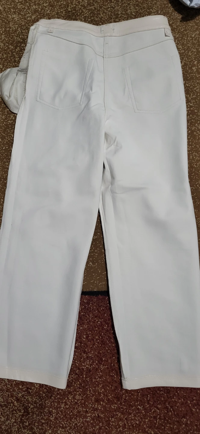 Wilfred White Faux Leather Pants