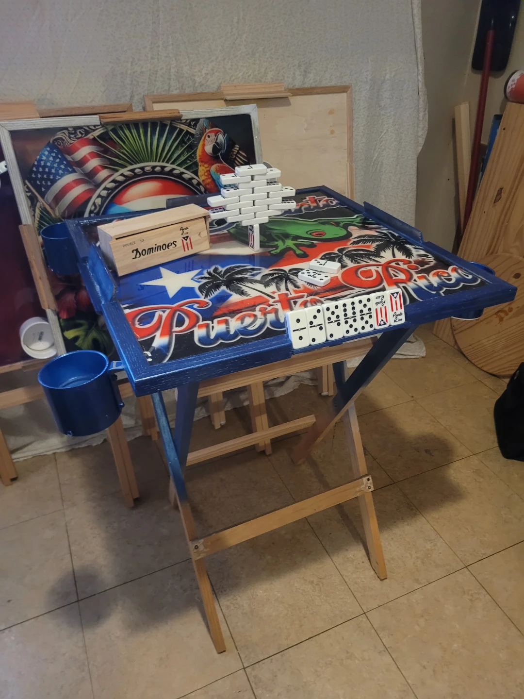 Customs Dominoes table