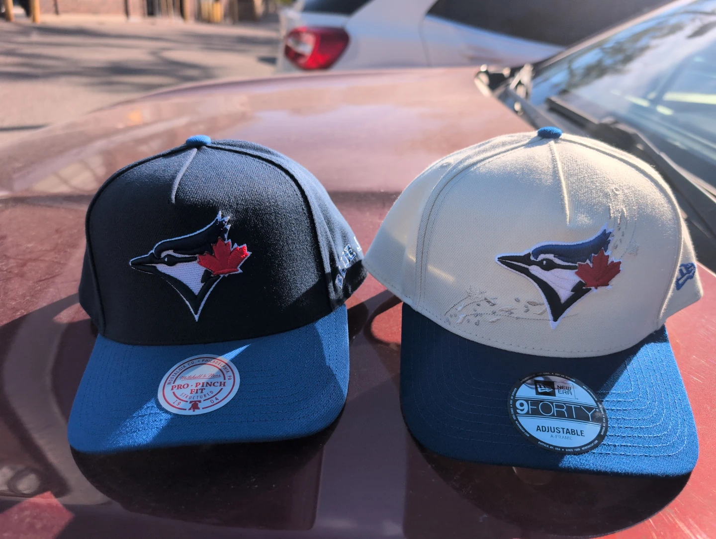 Two Toronto Blue Jays Baseball Caps