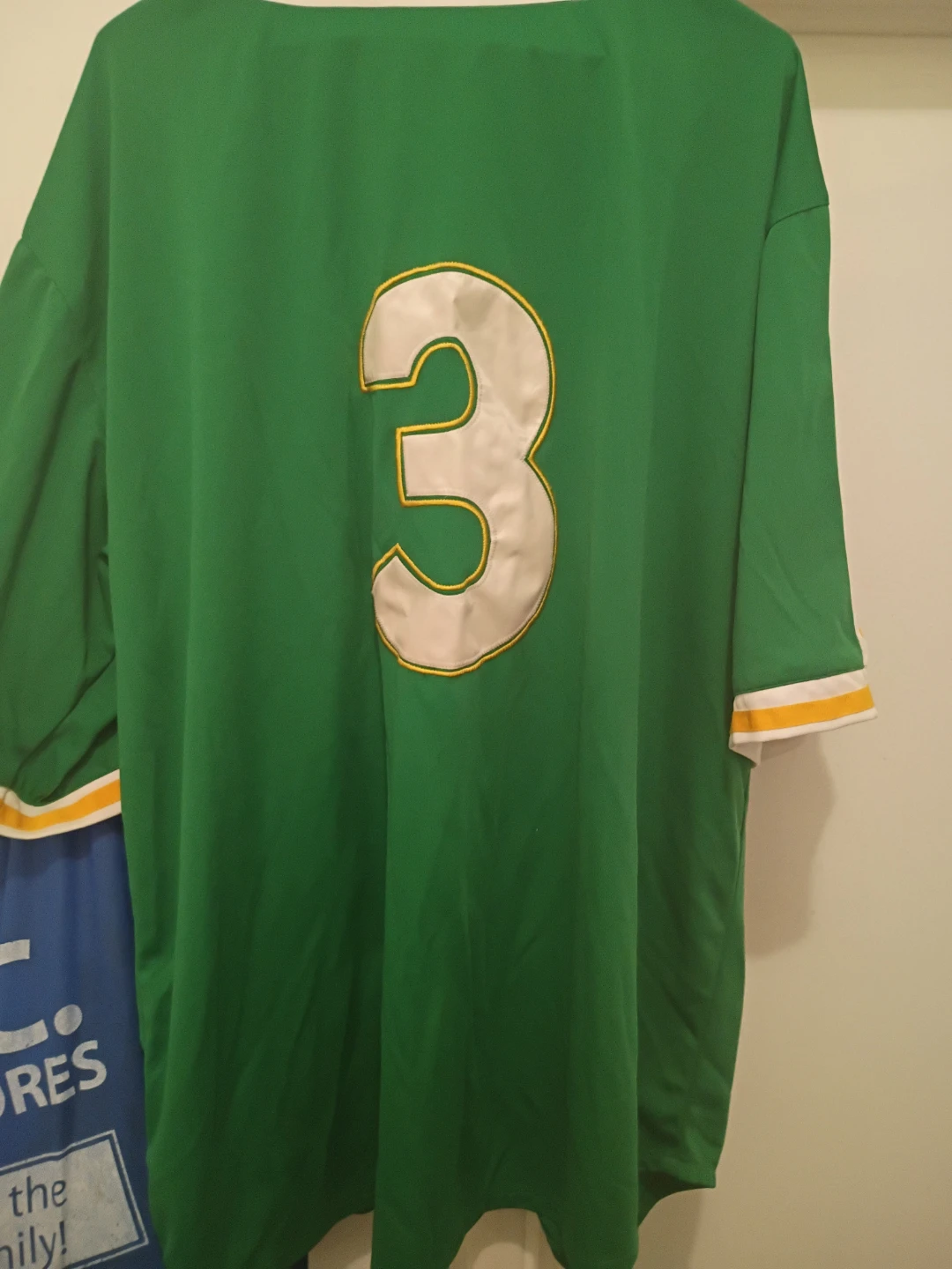 vintage 1979 Raw Blue Big City Baseball Jersey Green - photo 3