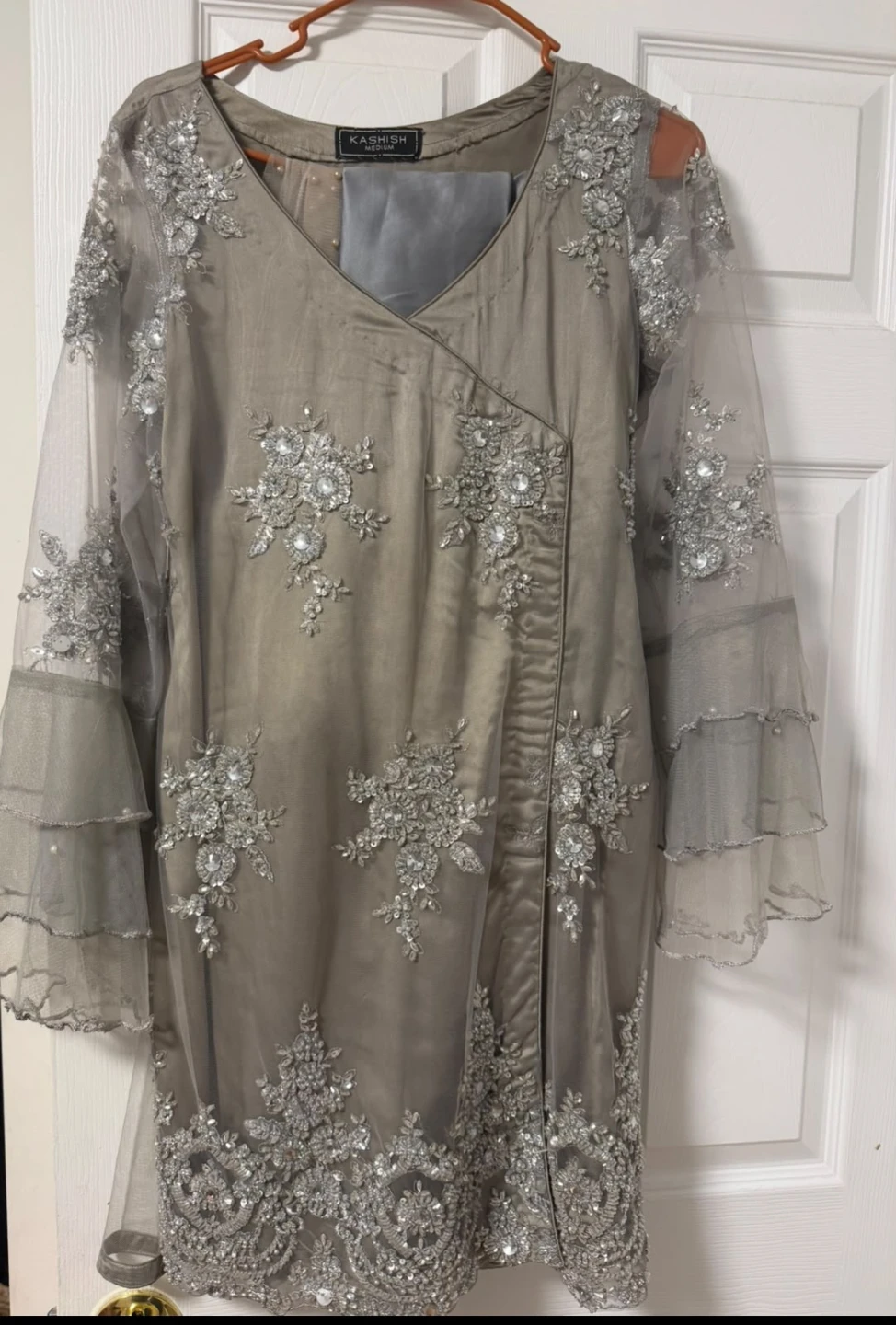 Kashish Grey Embroidered Tunic