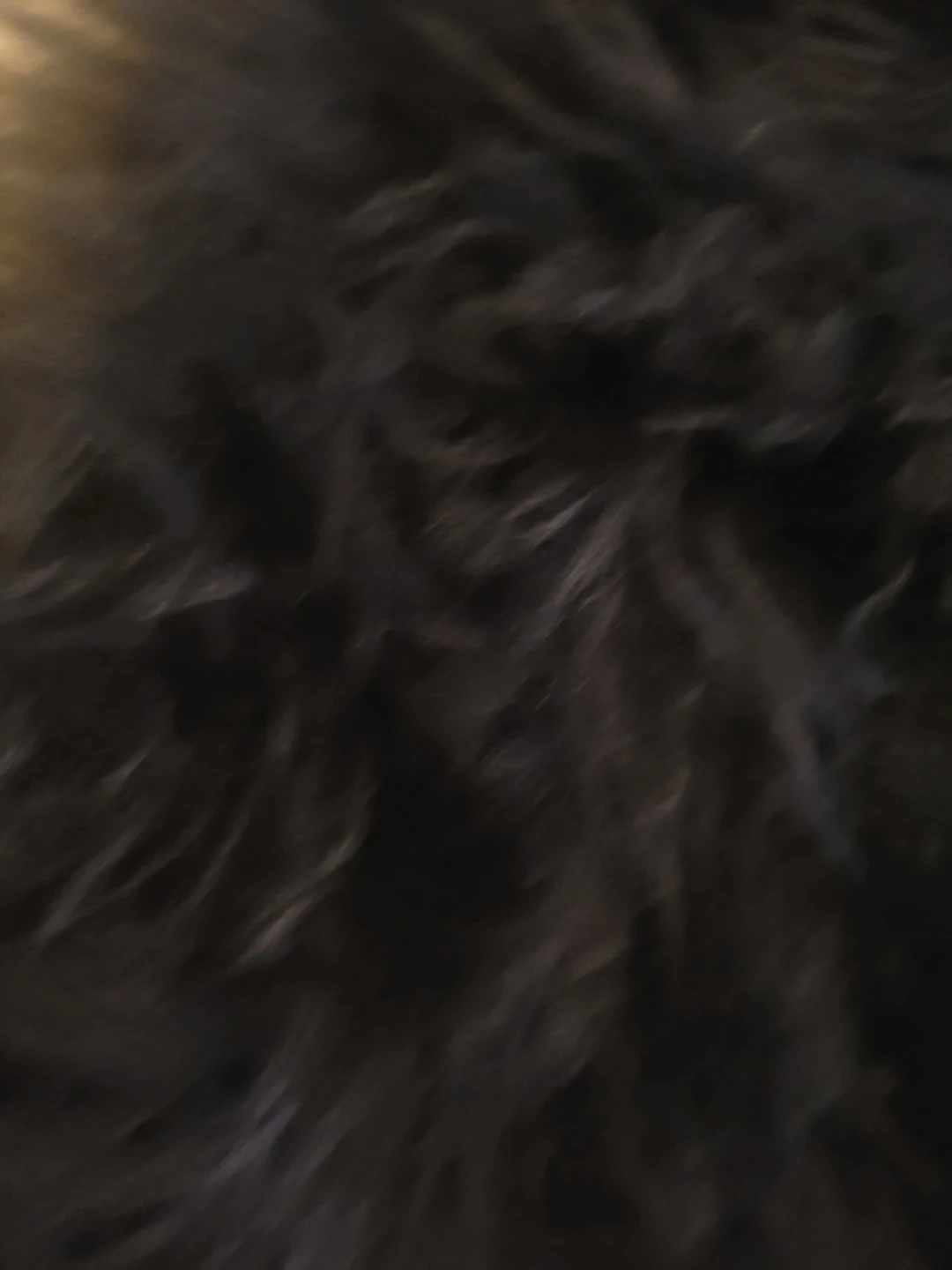 Linmopm Black Faux Fur Rug - photo 4