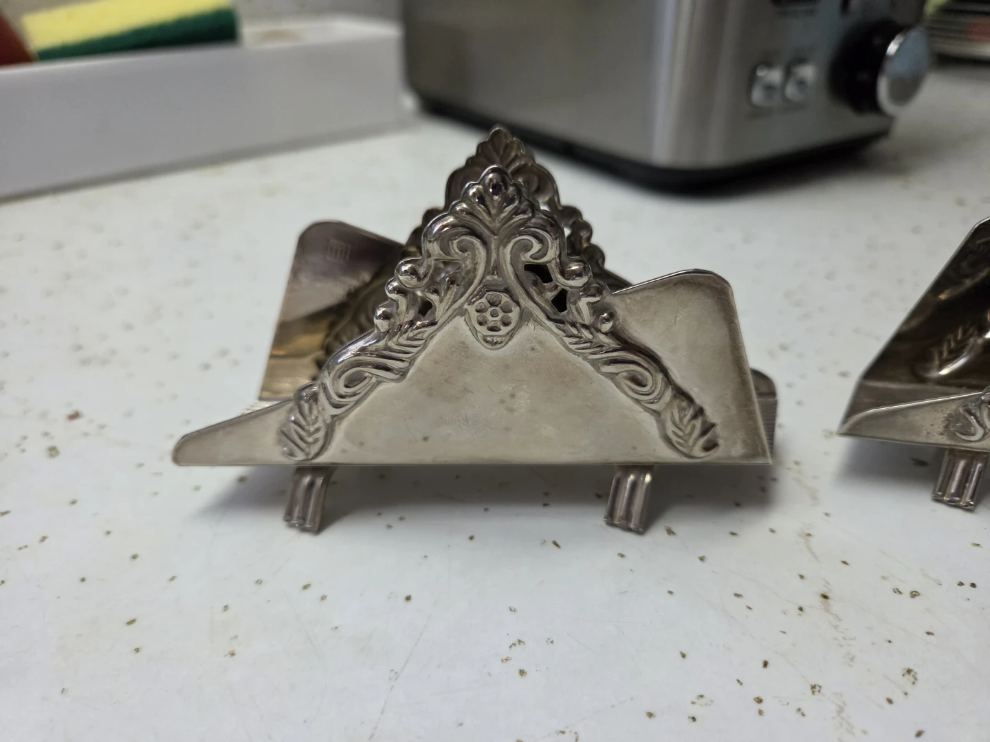 Pair of Silver Plated Napkin Holders