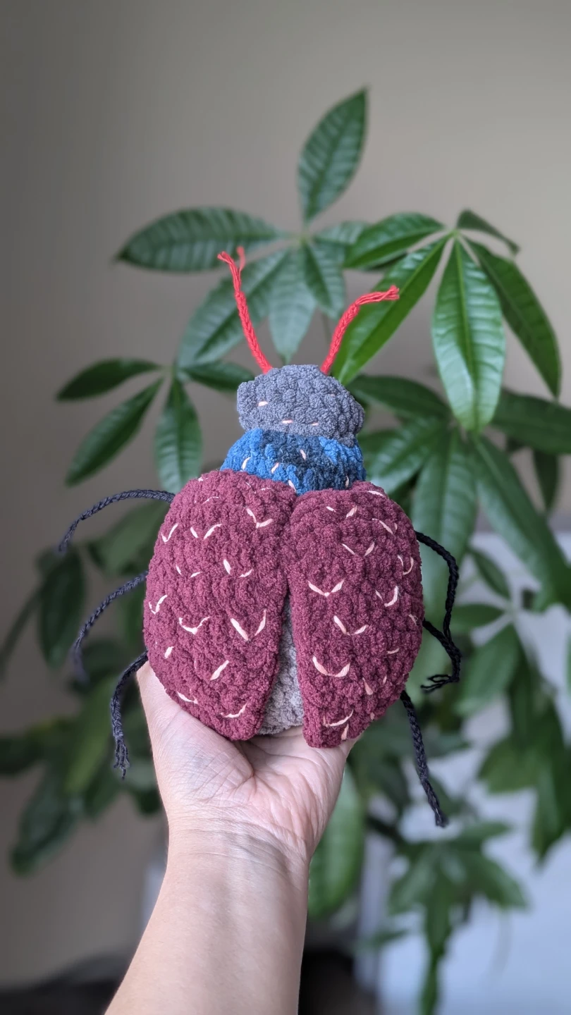 Crochet handmade bug plushie, crochet plushies