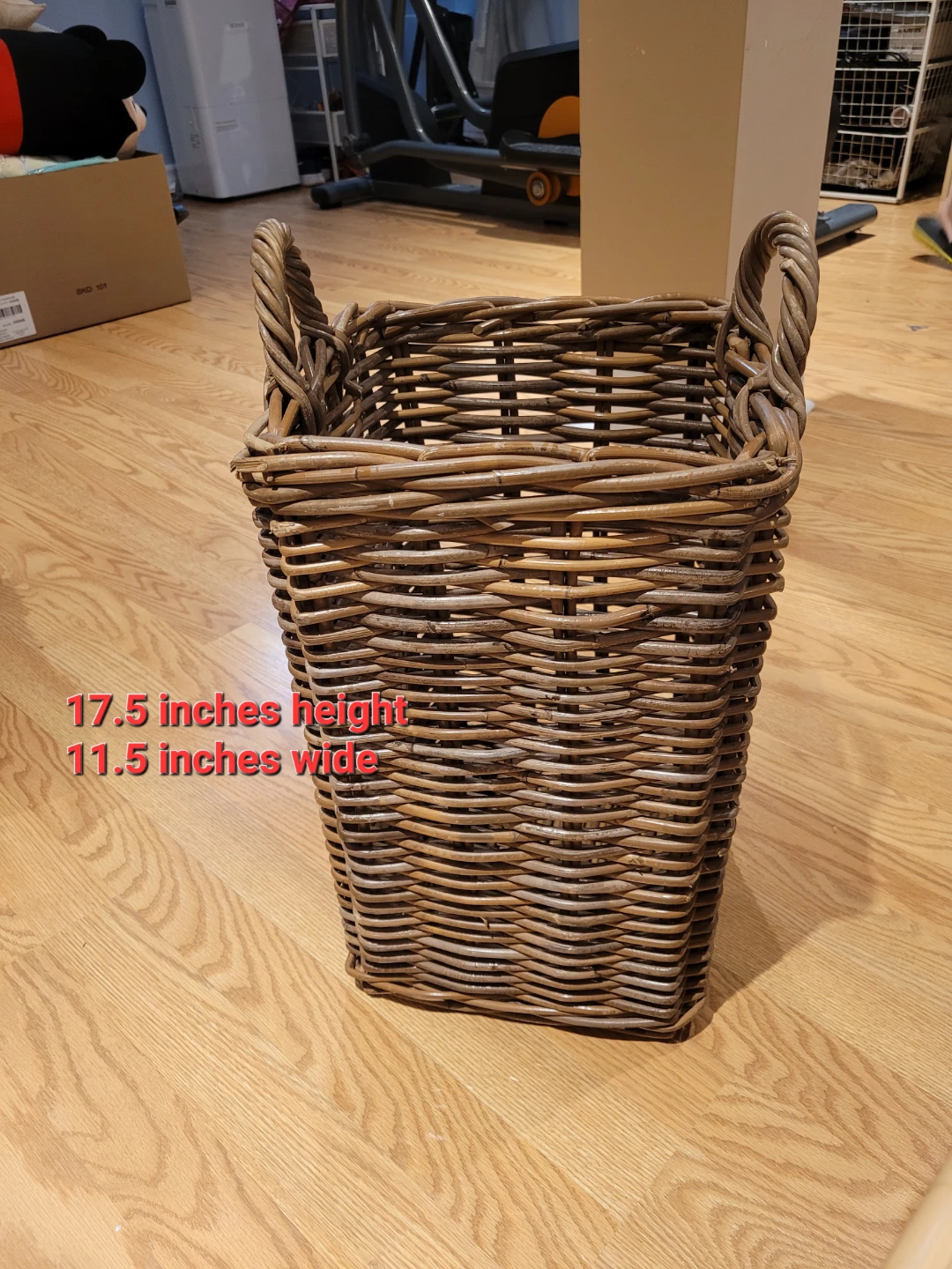 Woven Wicker Storage Basket