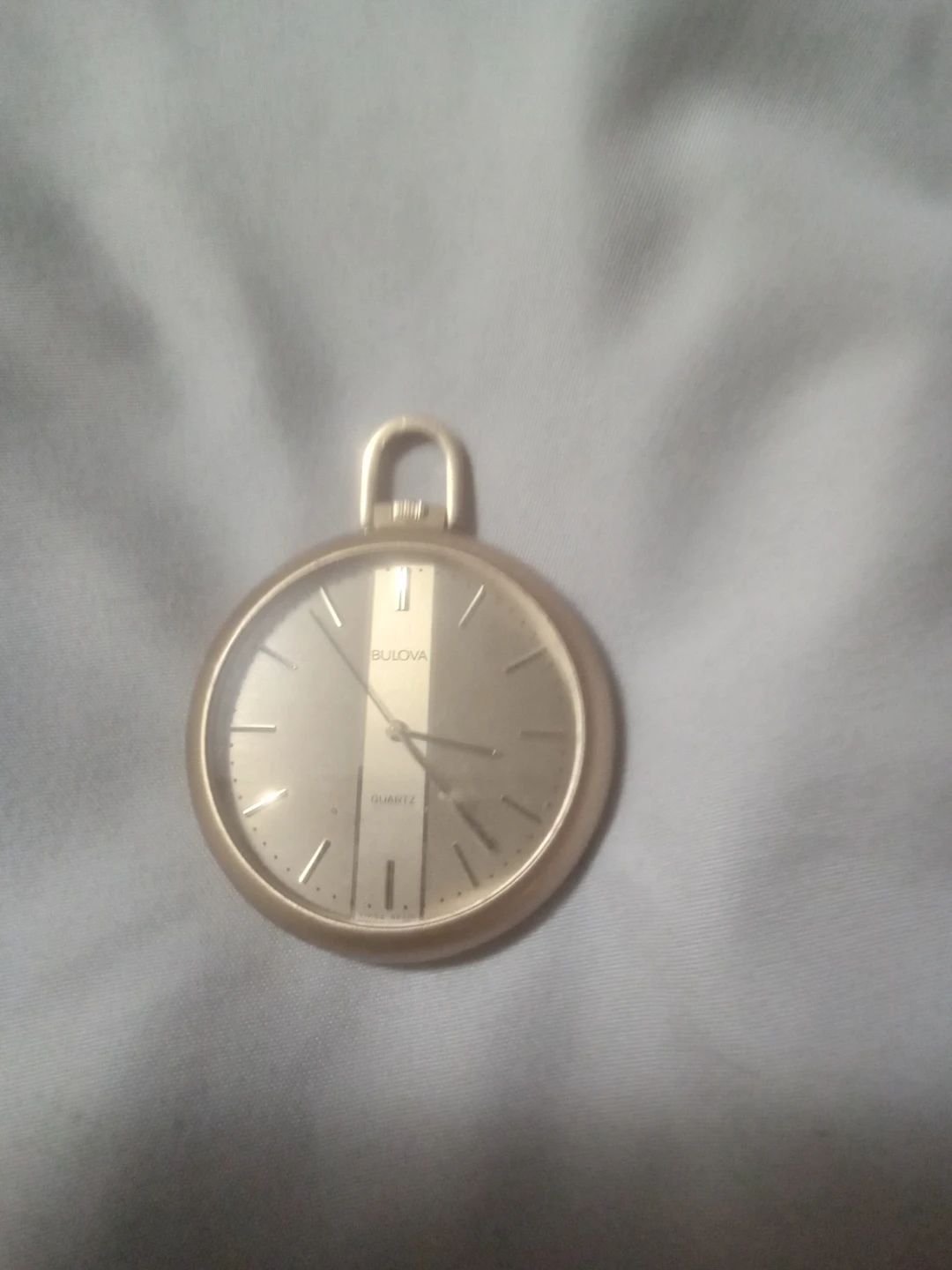 Bulova Gold-Tone Quartz Pocket Watch