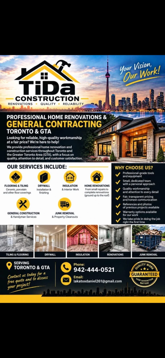 PROFESSIONAL HOME RENOVATIONS  GENERAL CONTRACTING  TORONTO  GTA