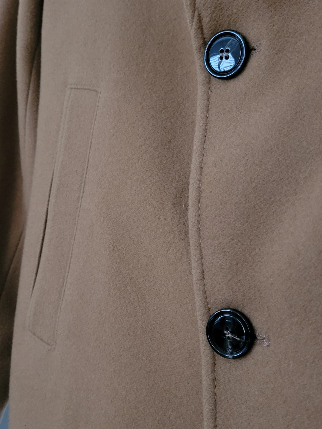 Men's ZARA Tan Wool Coat - photo 4