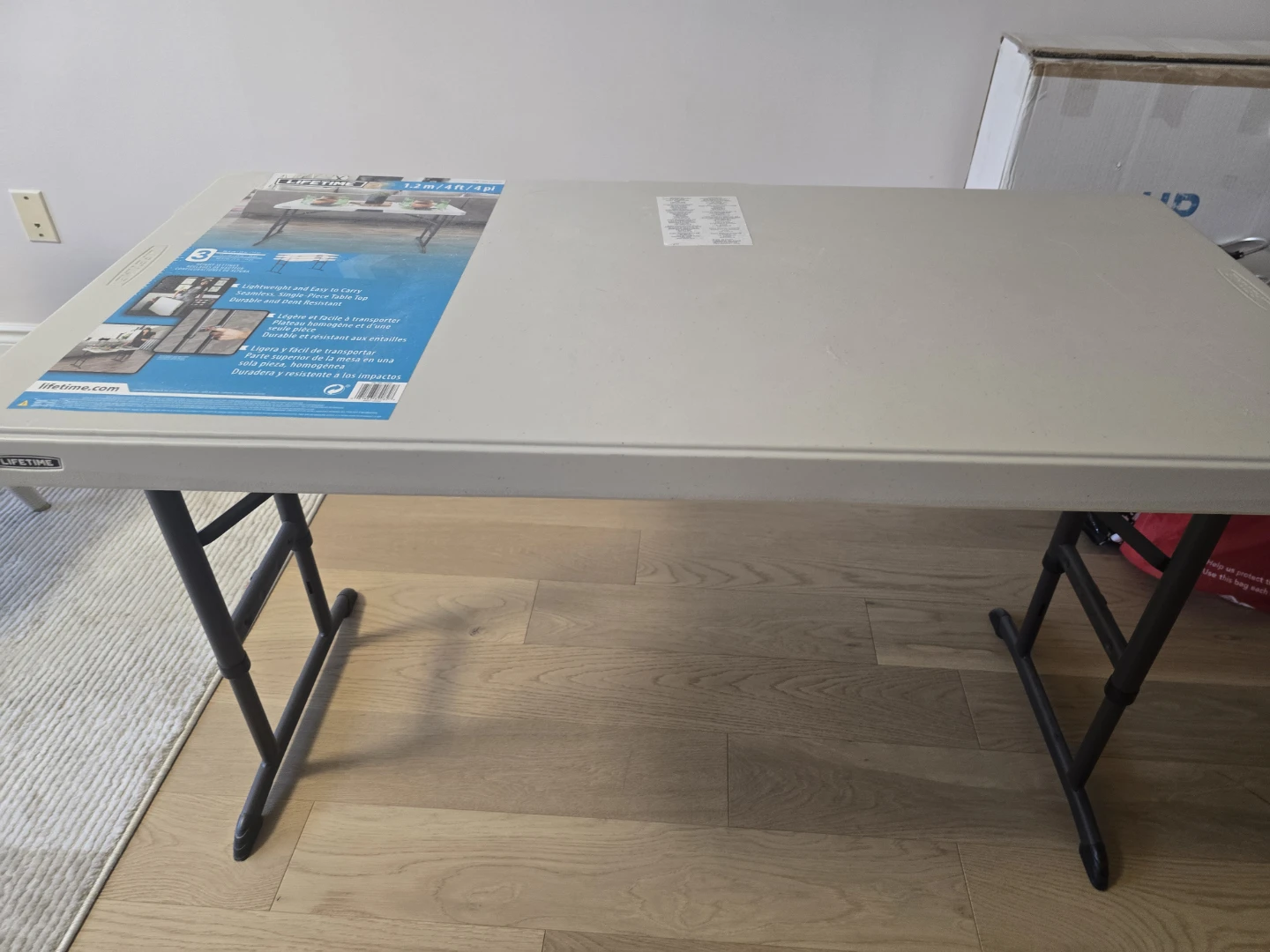 Lifetime 4ft(1.2m) Adjustable Folding Table